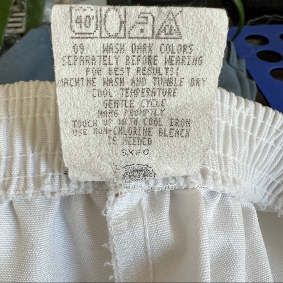 Vintage 80s 90s Union Made High Rise White Retro Mom Shorts - Picture 6 of 8